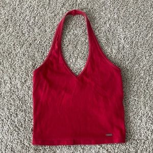 Red Halter Top